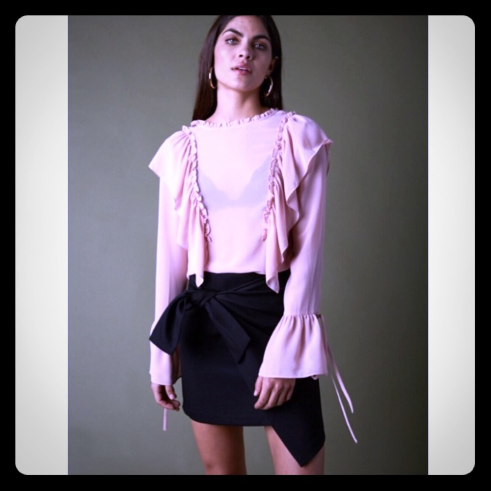 Light Pink Nasty Gal Blouse